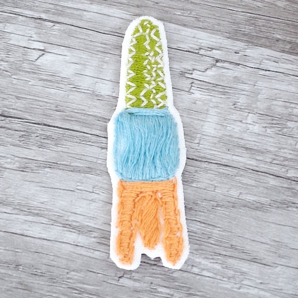 Iron On Cactus Embroidered Patch
